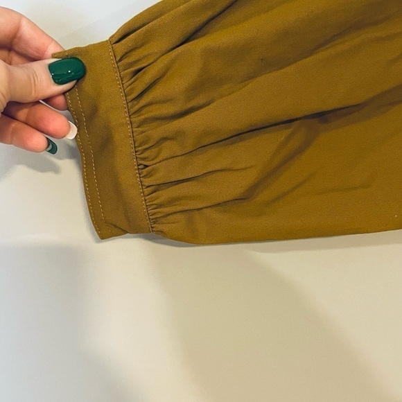 NWT size 2x color mustard Ophelia Roe 5 button down cropped jacket - Picture 7 of 8